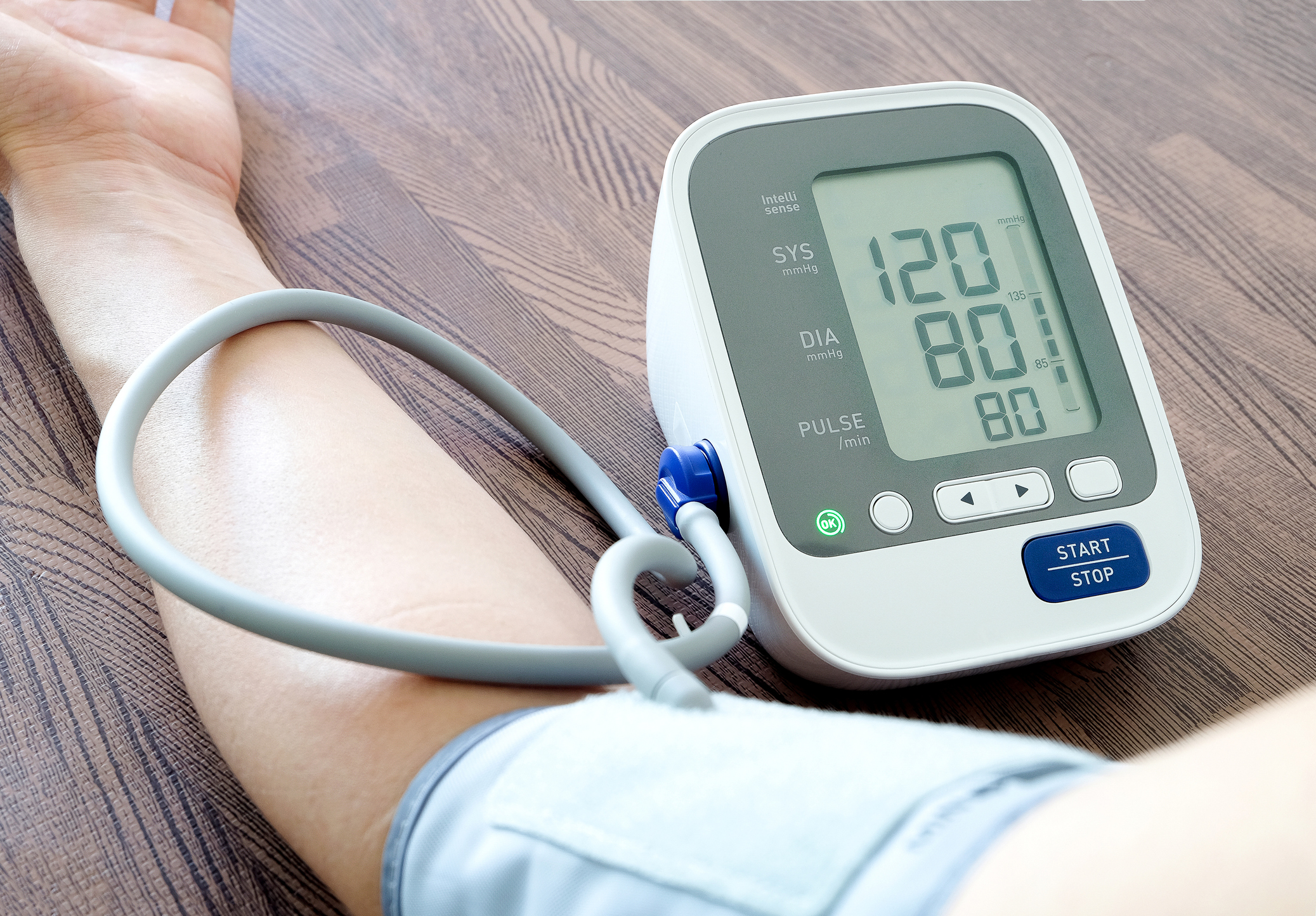 Měření krevního tlaku detail