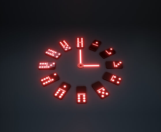 LED hodiny na zdi